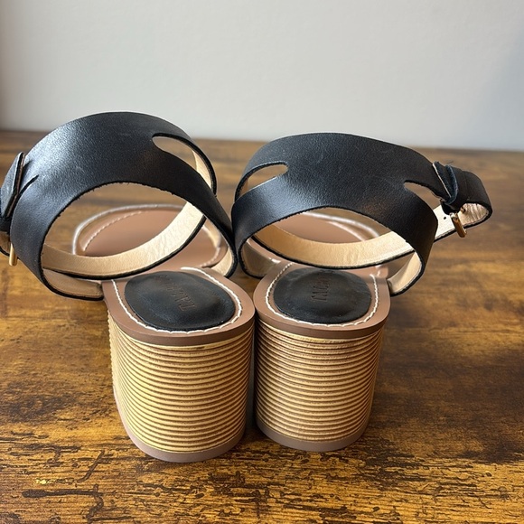 Talbots Gold and Black Bamboo Heel 9 - Picture 4 of 7